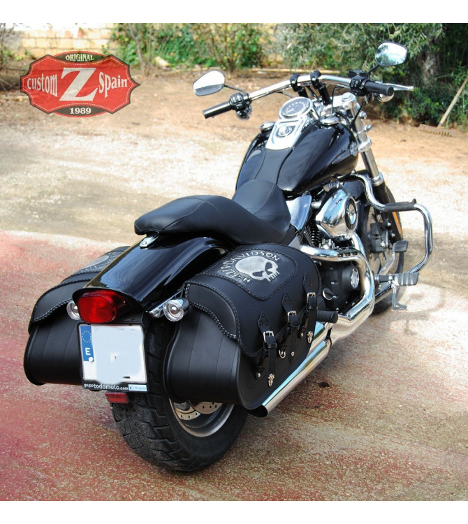 Alforjas Rigidas para DYNAS Harley Davidson mod, SUPER STAR hueco amortiguador Personalizada