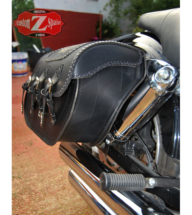 Saddlebags for Harley Davidson DYNA mod, Custom Super Star