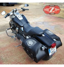Alforjas Rigidas para DYNAS Harley Davidson mod, SUPER STAR hueco amortiguador Personalizada