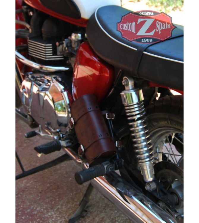 Lateral saddlebags CAXTOR Brown