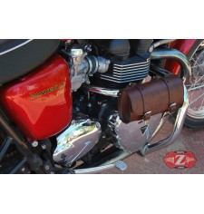 Lateral saddlebags CAXTOR Brown