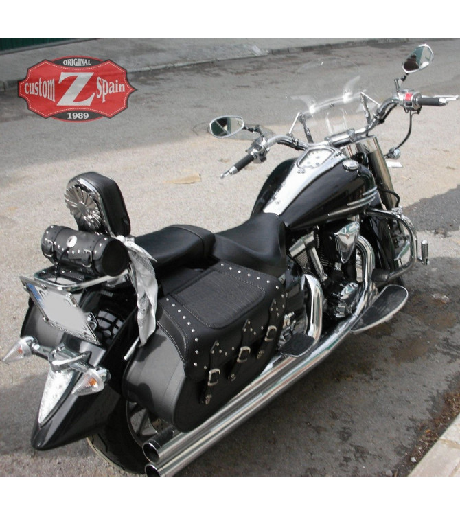 Alforjas para YAMAHA XV 1900.MIDNIGHT STAR. mod,SUPER STAR Coco negro Clásicas especificas.