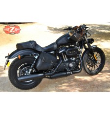 Alforja de basculante para Sportsters Harley Davidson mod, LEGION color cuero