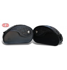 Rigid Saddlebags game for Kawasaki Vulcan 900 NAPOLEON Gothic Specific