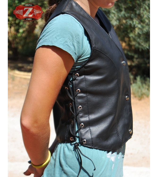 Chaleco de Mujer custom de piel mod, BETTY