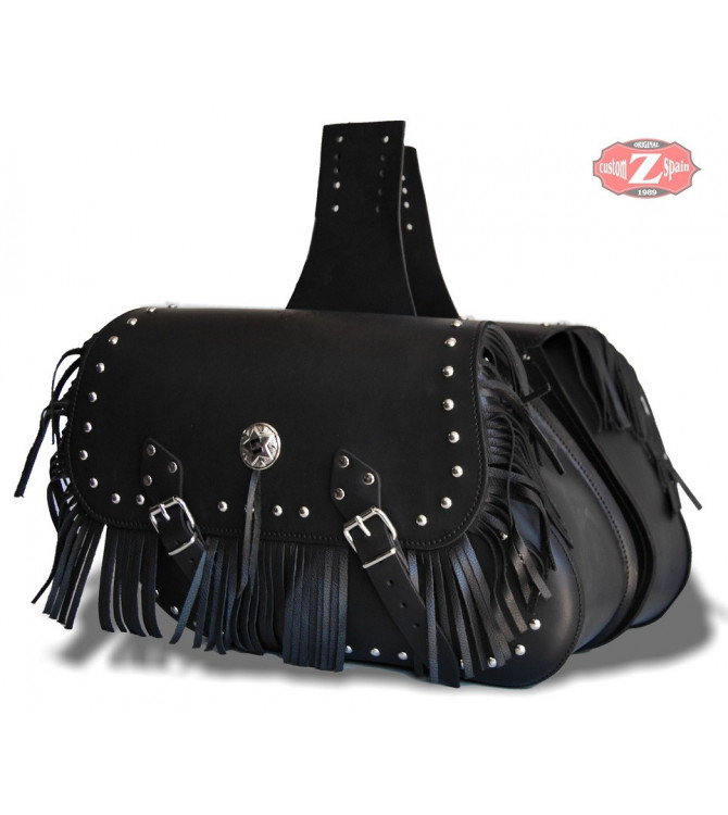 Leather fringe best sale for saddlebags