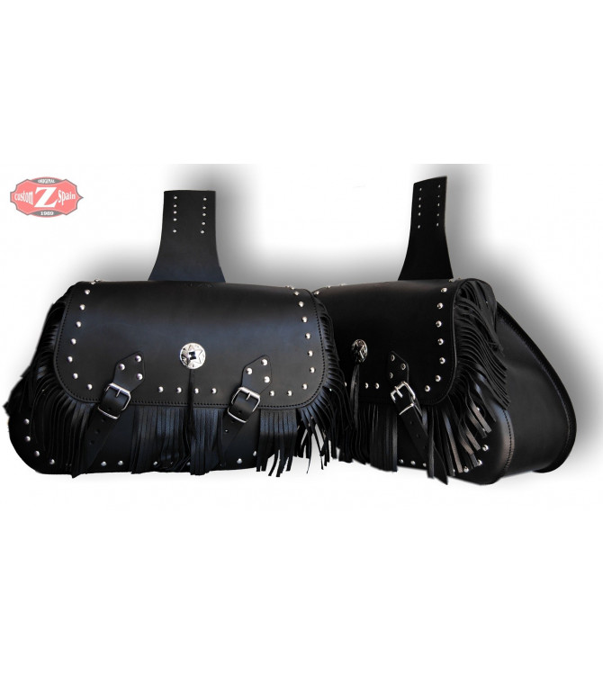 Alforjas para Honda Shadow 600 mod, TORELO Clásicas con Flecos