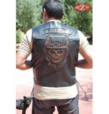 Chaleco custom con parche personalizado HD Skull 2