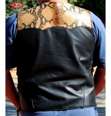 Custom leather vest mod python 1