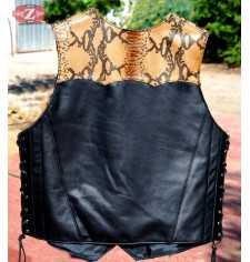 Custom leather vest mod python 1