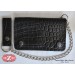 Dandy Black wallet with chain 10 x 15 cm