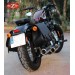 Alforjas Especificas para Sportster. Harley Davidson mod, SCIPION negra con hueco amortiguador