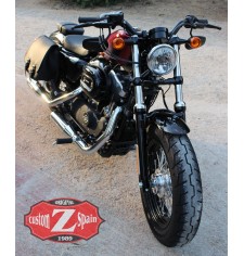 Sacoches latérales pour Harley Davidson Sportster mod, SCIPION brun clair