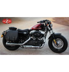 Sacoches latérales pour Harley Davidson Sportster mod, SCIPION brun clair