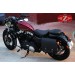 Alforjas Especificas para Sportster. Harley Davidson mod, SCIPION negra con hueco amortiguador