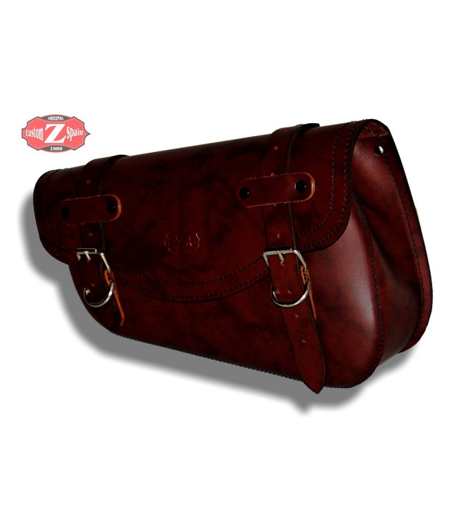 Single-Swingarm Bag tilt. left mod, LIVE to RIDE Universal, Brown color