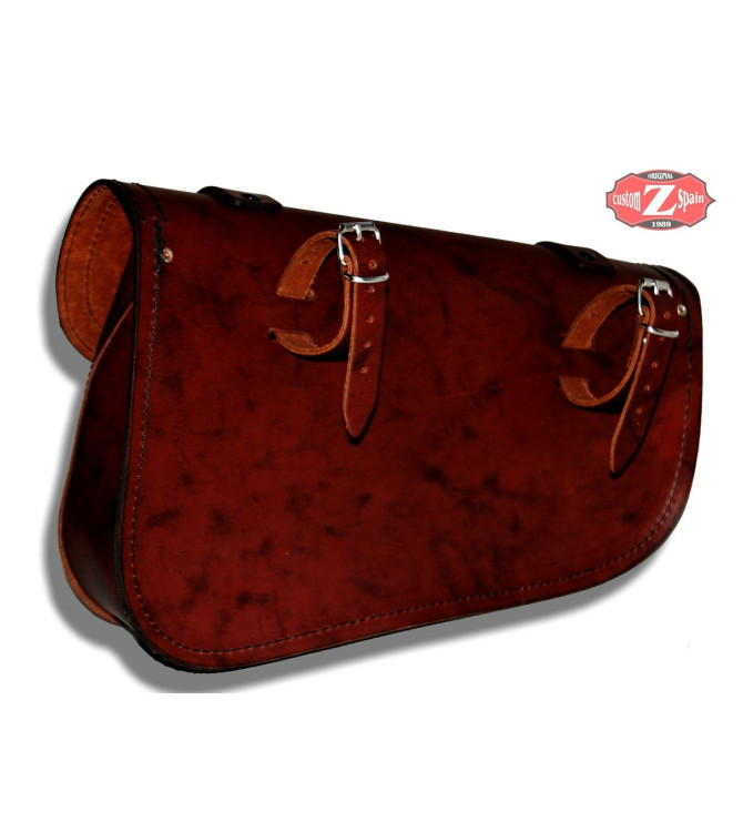 Single-Swingarm Bag tilt. left mod, LIVE to RIDE Universal, Brown color