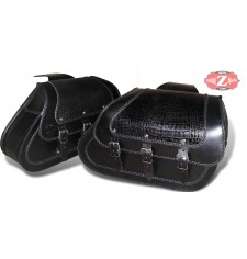 Sacoches pour Dyna, Harley Davidson. mod, STAR - Black Dandy