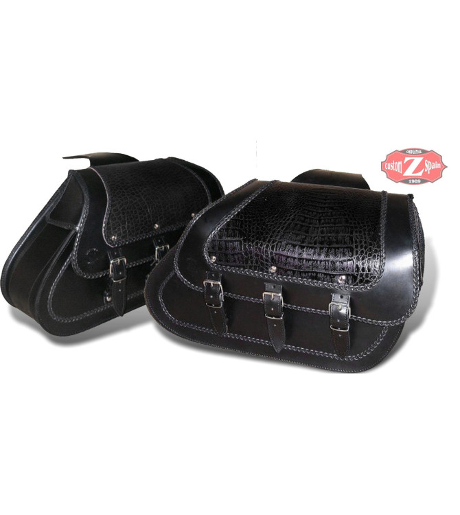 Saddlebags for Dyna, Harley Davidson. mod, STAR - Black Dandy