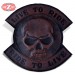 Parche personalizado LIVE TO RIDE Skull Marron