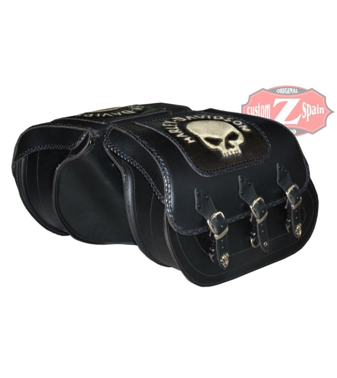 Alforjas Rigidas para DINAS Harley Davidson mod, SUPER-STAR hueco amortiguador