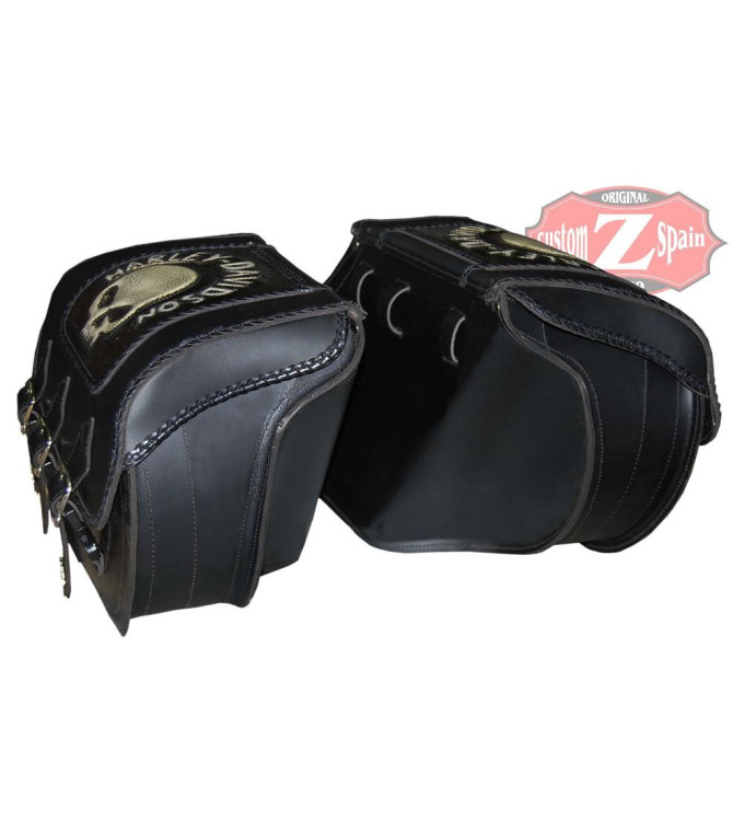 Alforjas Rigidas para DINAS Harley Davidson mod, SUPER-STAR hueco amortiguador