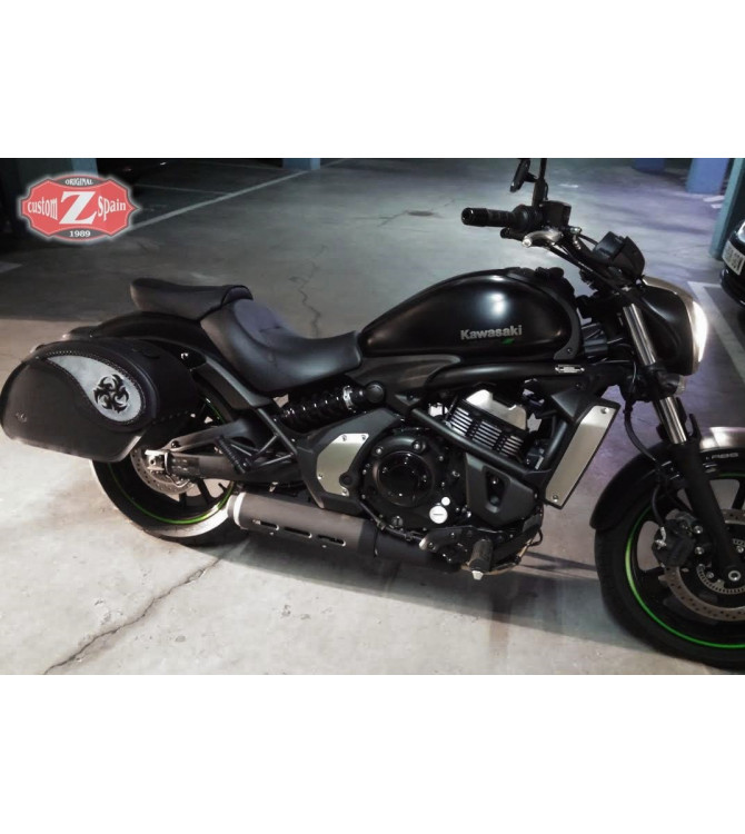 Alforjas Especificas Kawasaki Vulcan S 650 mod, Tribal Aspas Rigidas 