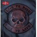 Parche personalizado LIVE TO RIDE Skull Marron