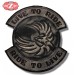 VINTAGE personalized patch LIVE TO RIDE Skull Brown