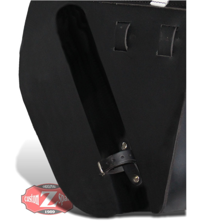 Alforja para Sportster Derecha hueco amortiguador. Específica. mod, CENTURION Basica negra
