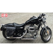 Alforja para Sportster Derecha hueco amortiguador. Específica. mod, CENTURION Basica negra