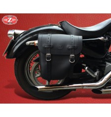 Alforja para Sportster Derecha hueco amortiguador. Específica. mod, CENTURION Basica negra