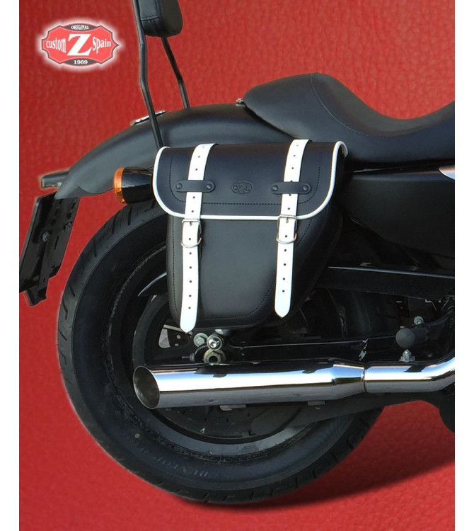Alforja para Sportster Derecha hueco amortiguador. Específica. mod, CENTURION Basica negra