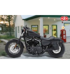 Alforja para Sportster Izquierda hueco amortiguador. Específica. mod, CENTURION Basica negra