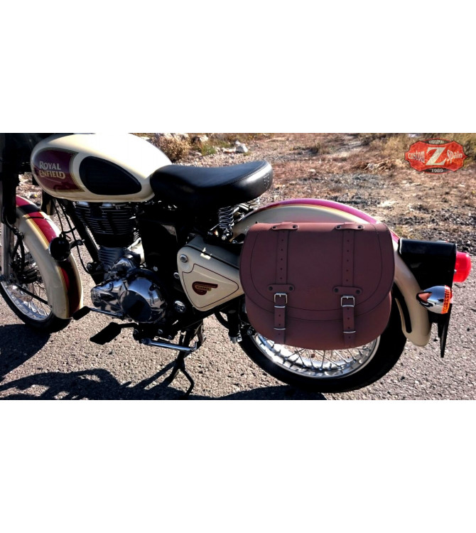 Sacoche pour Royal Enfield Bullet Classic. Mod côté droit, BANDO Basic.