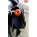 Alforjas para Sportster. Hueco amortiguador. mod, SCIPION. Craneo llamas. ESPECIFICAS