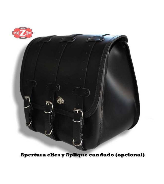 Sacoche de selle Custom - TRAJANO Basic - Cuir Couleur - Universal