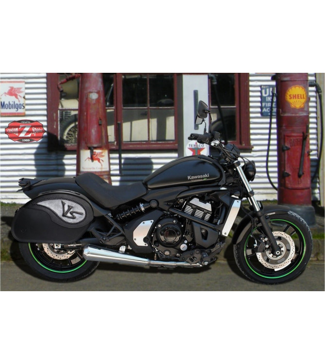 Sacoches rigides Kawasaki Vulcan S 650 spécifique mod, Vendetta VS Vintage