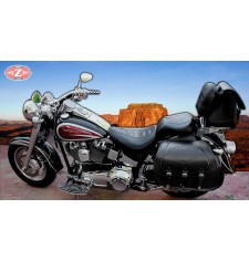 Alforjas - Softail Deluxe -  Harley Davidson - mod, CAMPEADOR Celtic con personalizada escudo HD