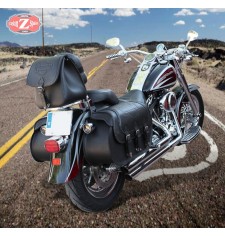 Alforjas - Softail Deluxe -  Harley Davidson - mod, CAMPEADOR Celtic con personalizada escudo HD