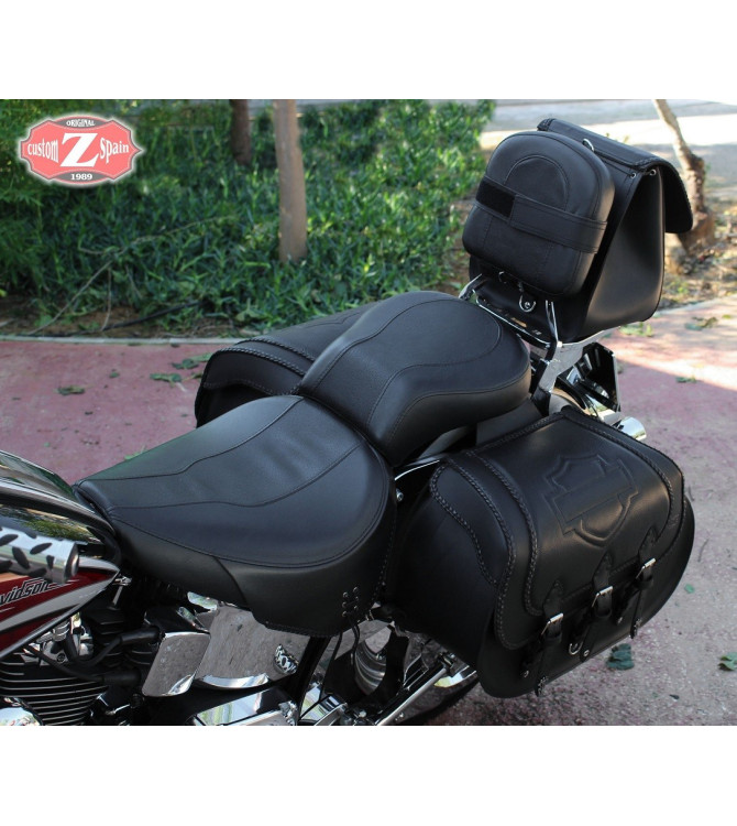 Alforjas - Softail Deluxe -  Harley Davidson - mod, CAMPEADOR Celtic con personalizada escudo HD