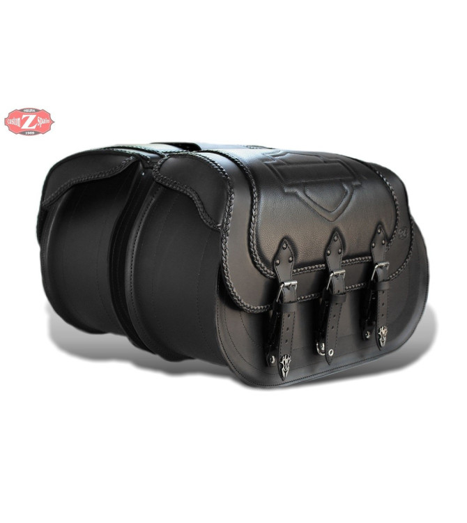 Saddlebags - Softail Deluxe - Harley Davidson - mod, personalized CAMPEADOR Celtic shield HD