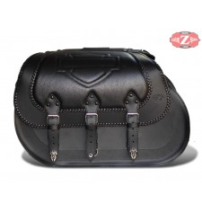 Saddlebags - Softail Deluxe - Harley Davidson - mod, personalized CAMPEADOR Celtic shield HD