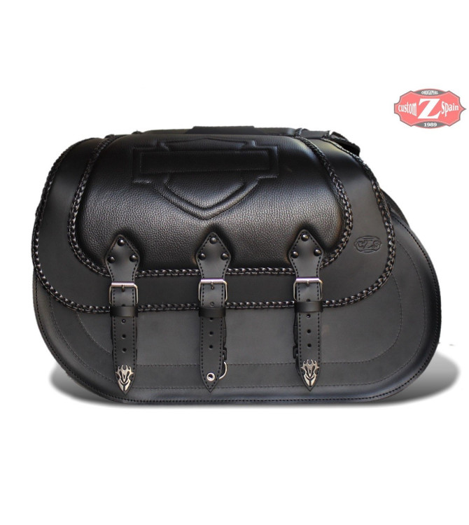 Saddlebags - Softail Deluxe - Harley Davidson - mod, personalized CAMPEADOR Celtic shield HD