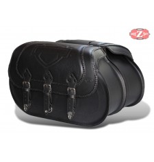 Saddlebags - Softail Deluxe - Harley Davidson - mod, personalized CAMPEADOR Celtic shield HD