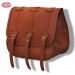 Right saddlebag - Sportster - hollow cushion - TRAJANO Basic - Color Brown - Specifies course.