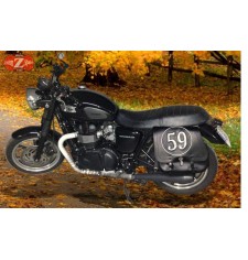 Sacoche de côté droit pour Kawasaki W800 mod, personnalisé SCIPION