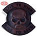 VINTAGE Patch - Skull (LIVE TO RIDE) Rot - Spalier - roker