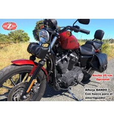 Alforja Izquierda para Sportster Harley Davidson  BANDO Básica con hueco para amortiguador 