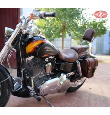 Left Saddlebag for Dyna mod, CENTURION Brown Leather - Specifies